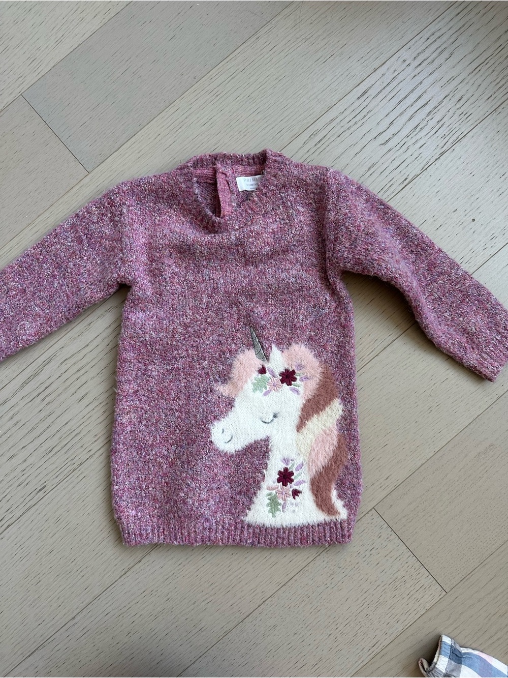 Primark Pink Marled Knit Baby Sweater